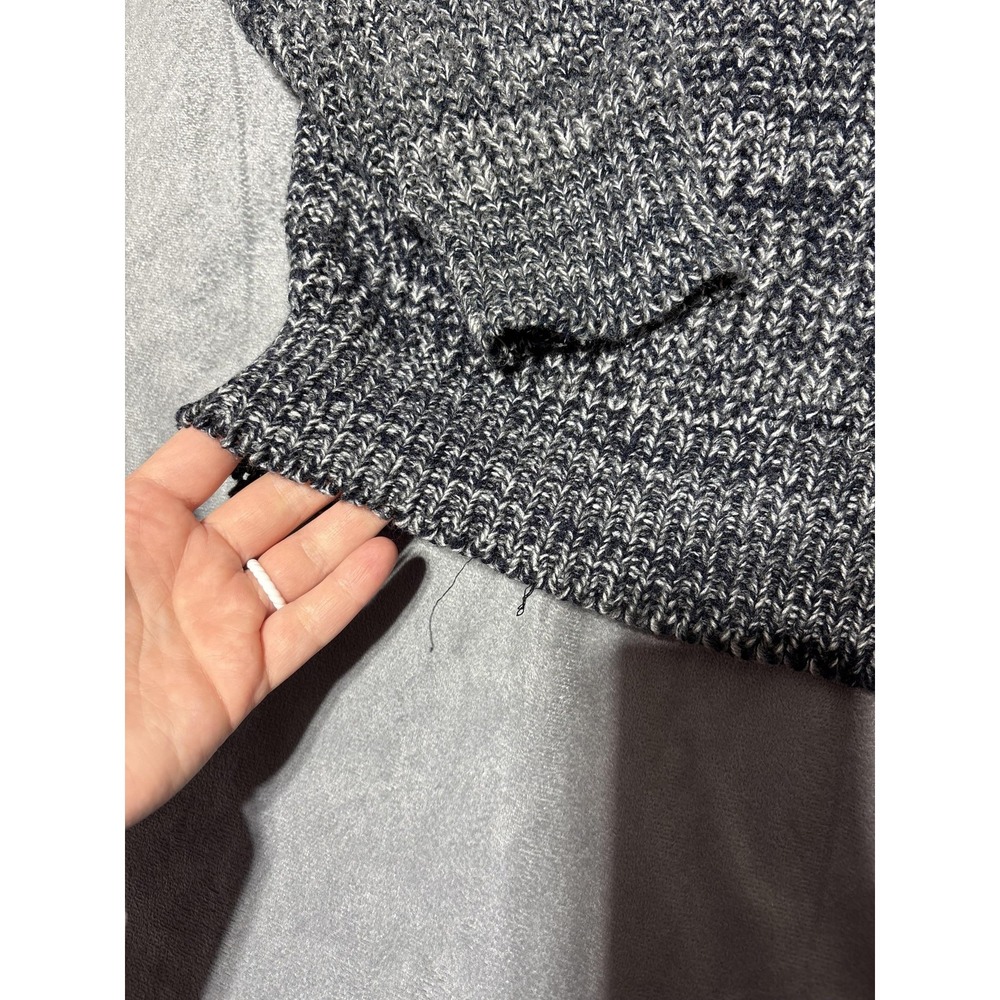 Honors Sweater Mens Gray Marled Chunky Knit Crewneck Pullover No Size Tag - Picture 3 of 10